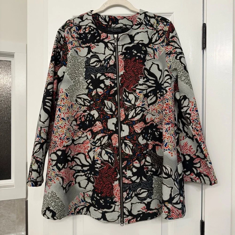 bryn walker Juniper Jacquard Long Jacket - Picture 2 of 16